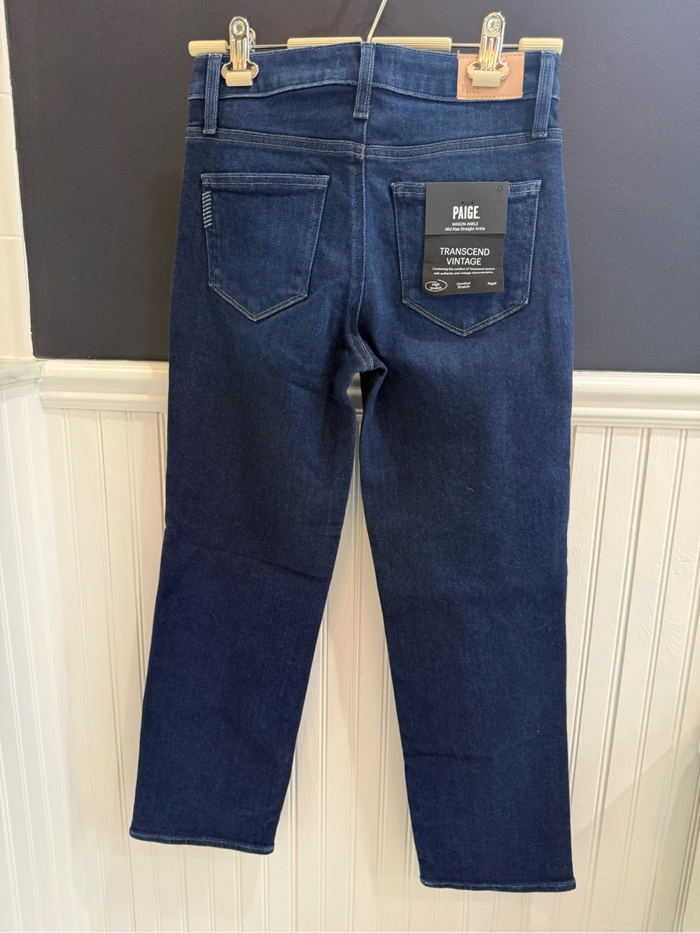 PAIGE Mason High-Rise Straight-Leg Jeans - Picture 4 of 9